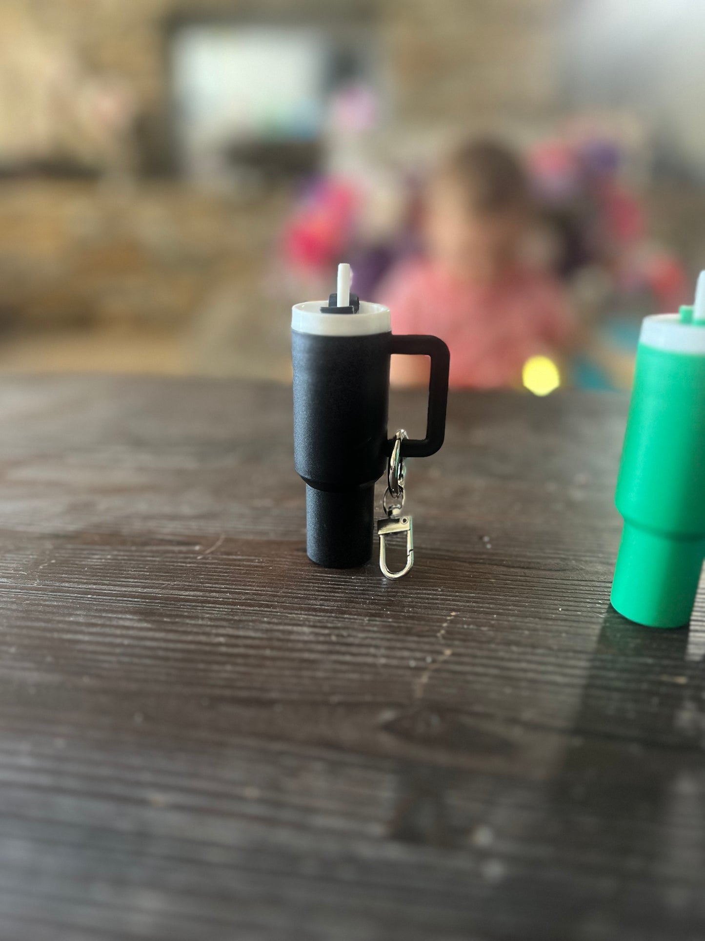Matt tumbler chapstick keychain