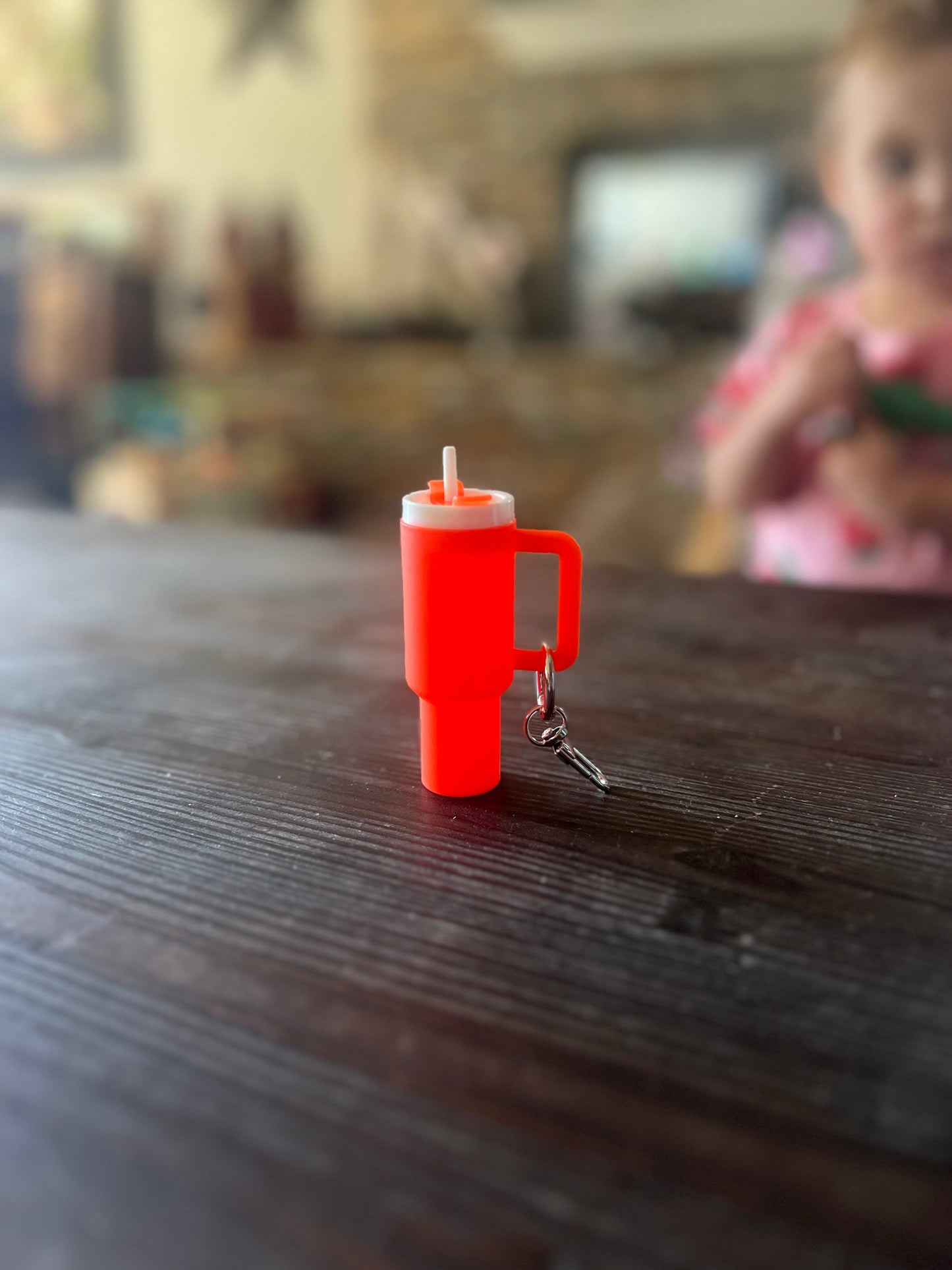Matt tumbler chapstick keychain