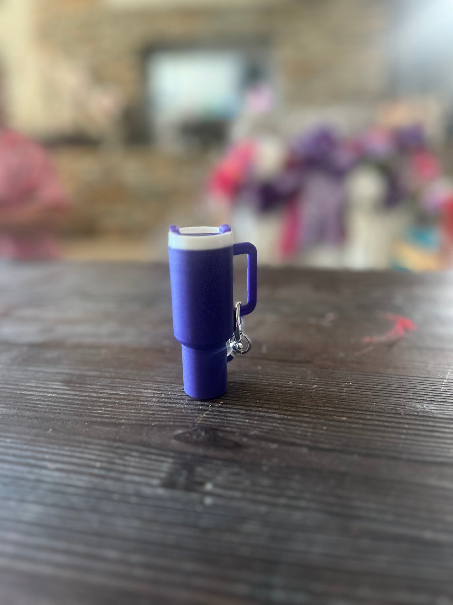Matt tumbler chapstick keychain