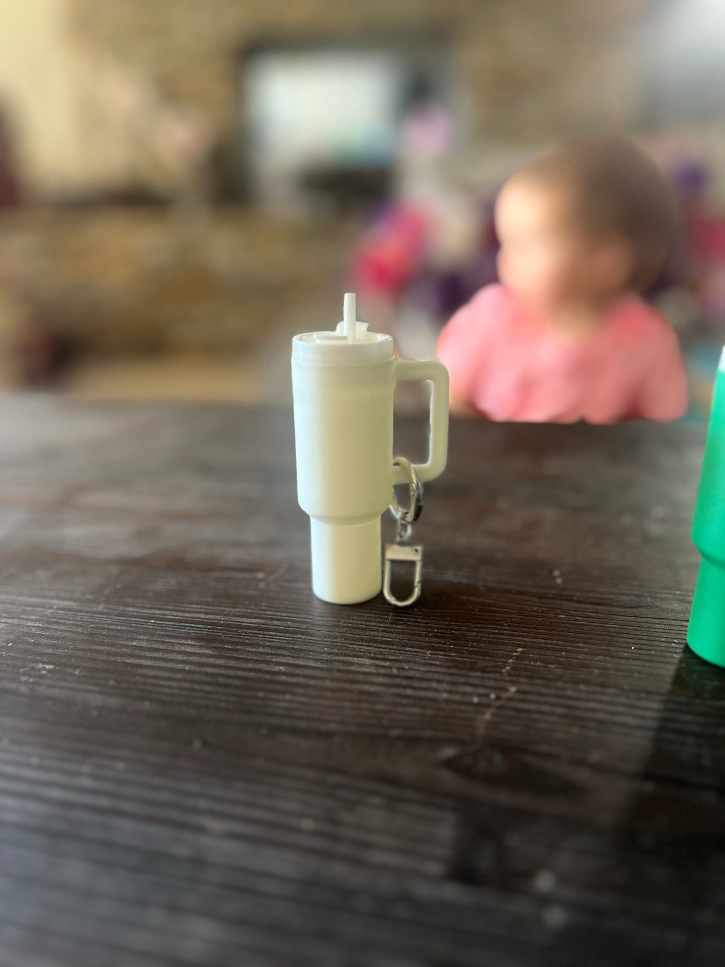 Matt tumbler chapstick keychain