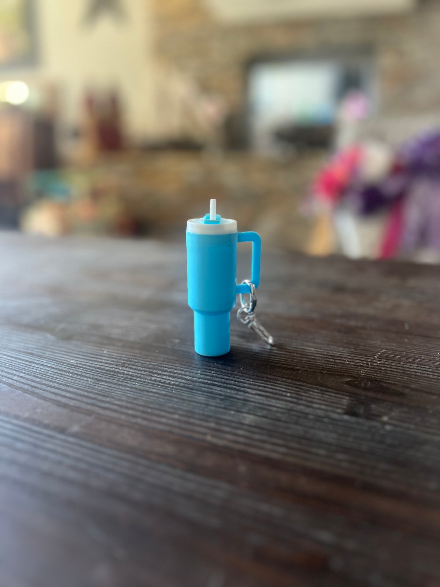 Matt tumbler chapstick keychain