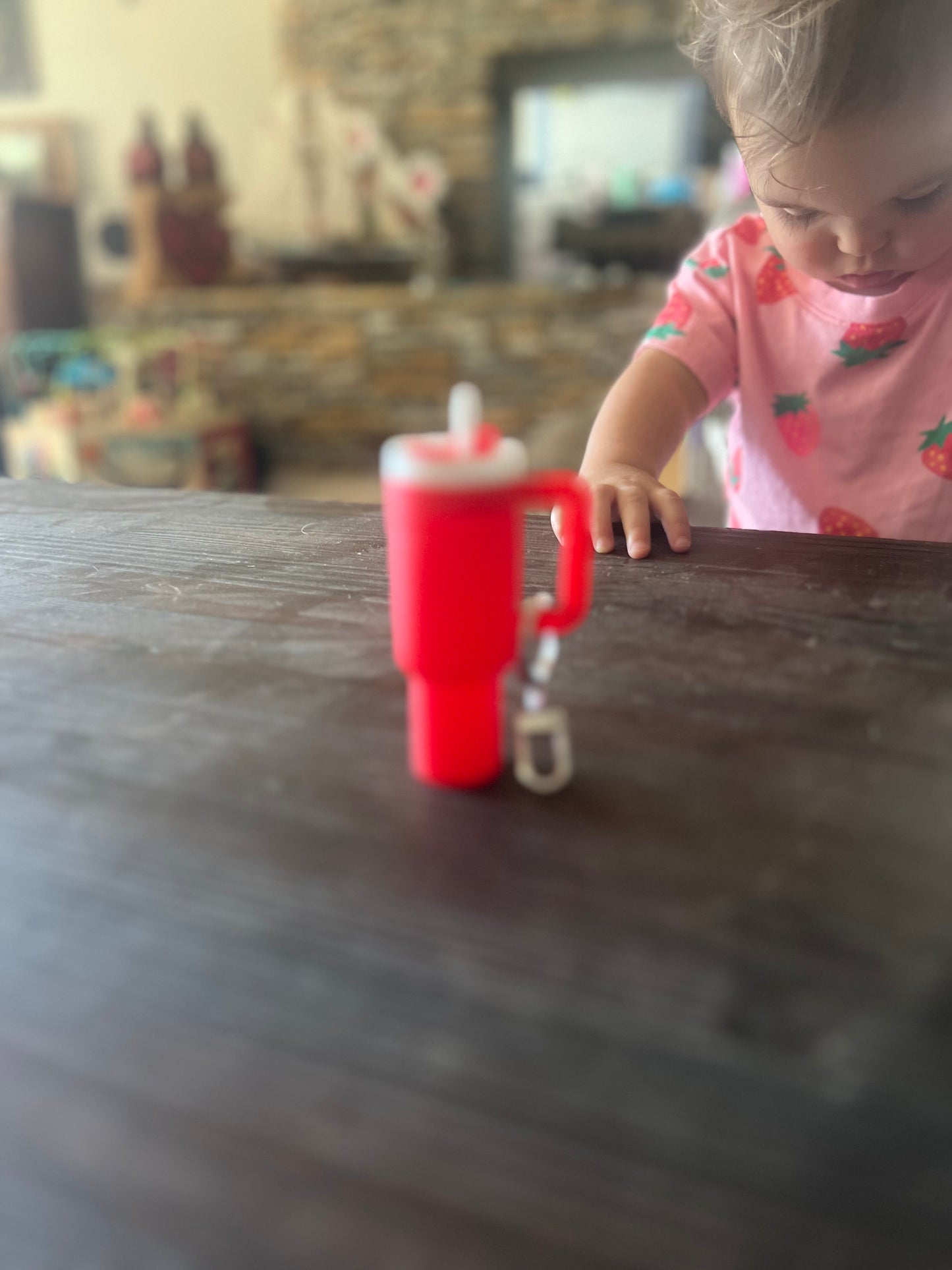 Matt tumbler chapstick keychain