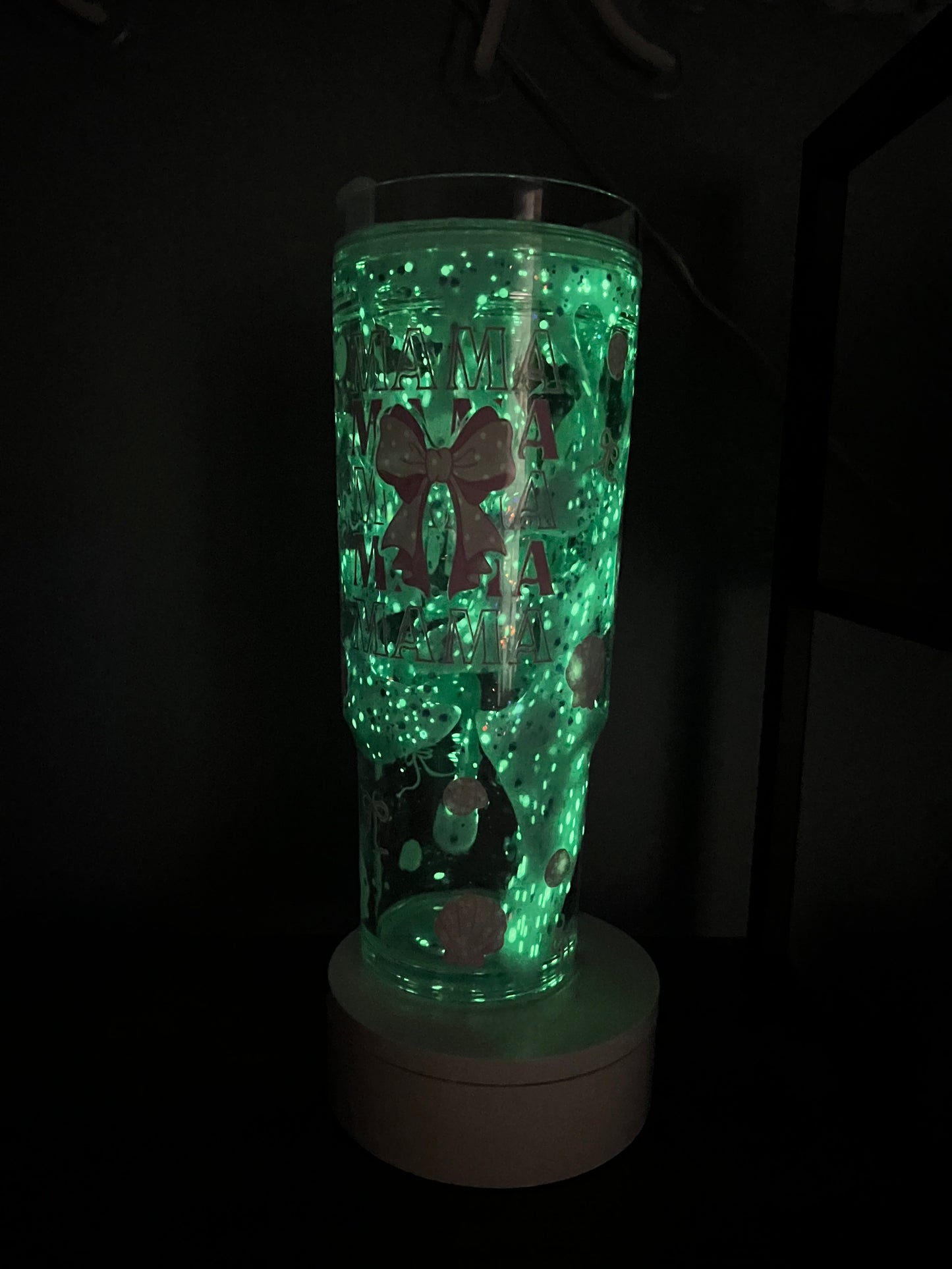 Mama glow in the dark lava drip 40oz tumbler
