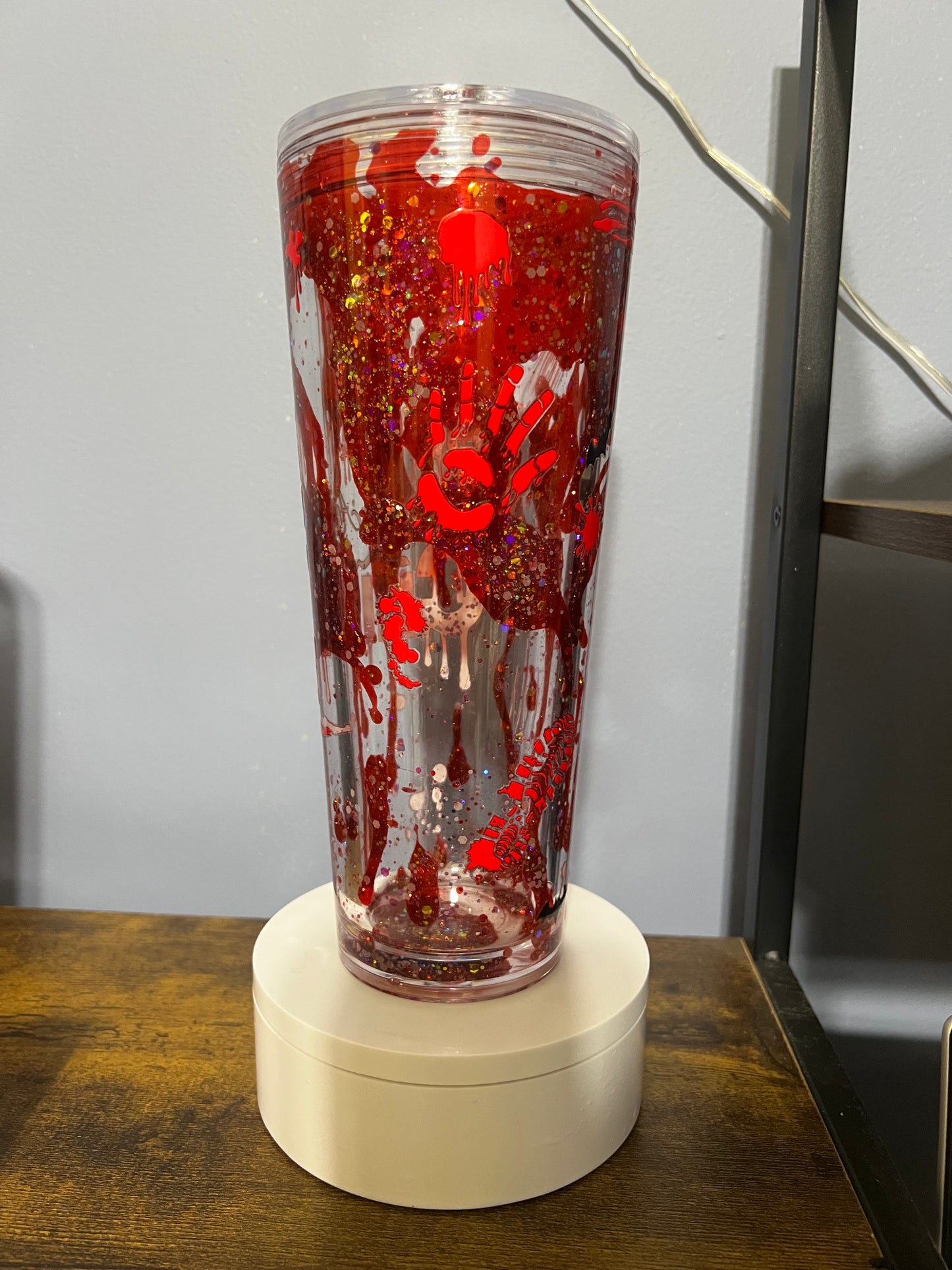 Horror movies and chill lava drip tumbler