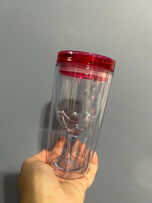 10oz lava drip/glitter wine tumbler