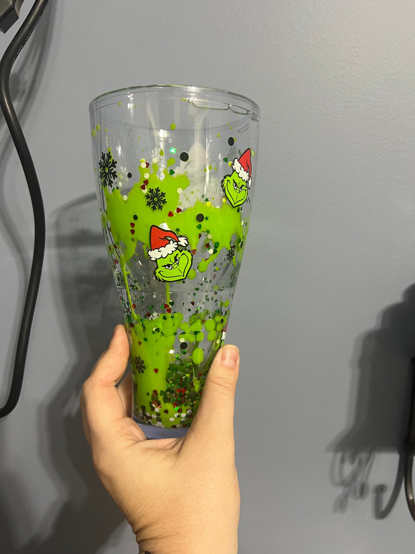Merry Grinchmas lava cup 24oz
