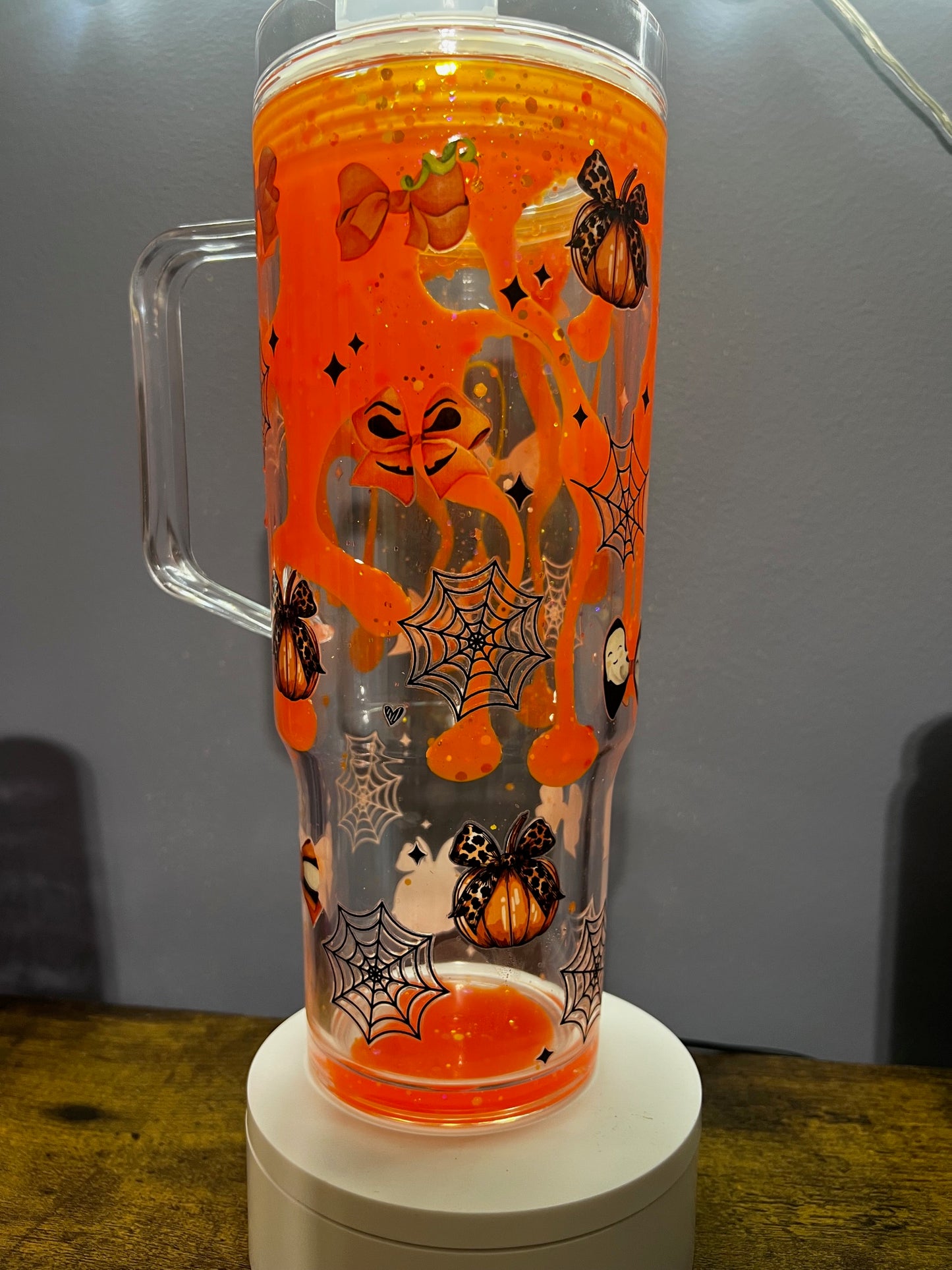 Orange Bow's Lava Drip tumbler 40oz