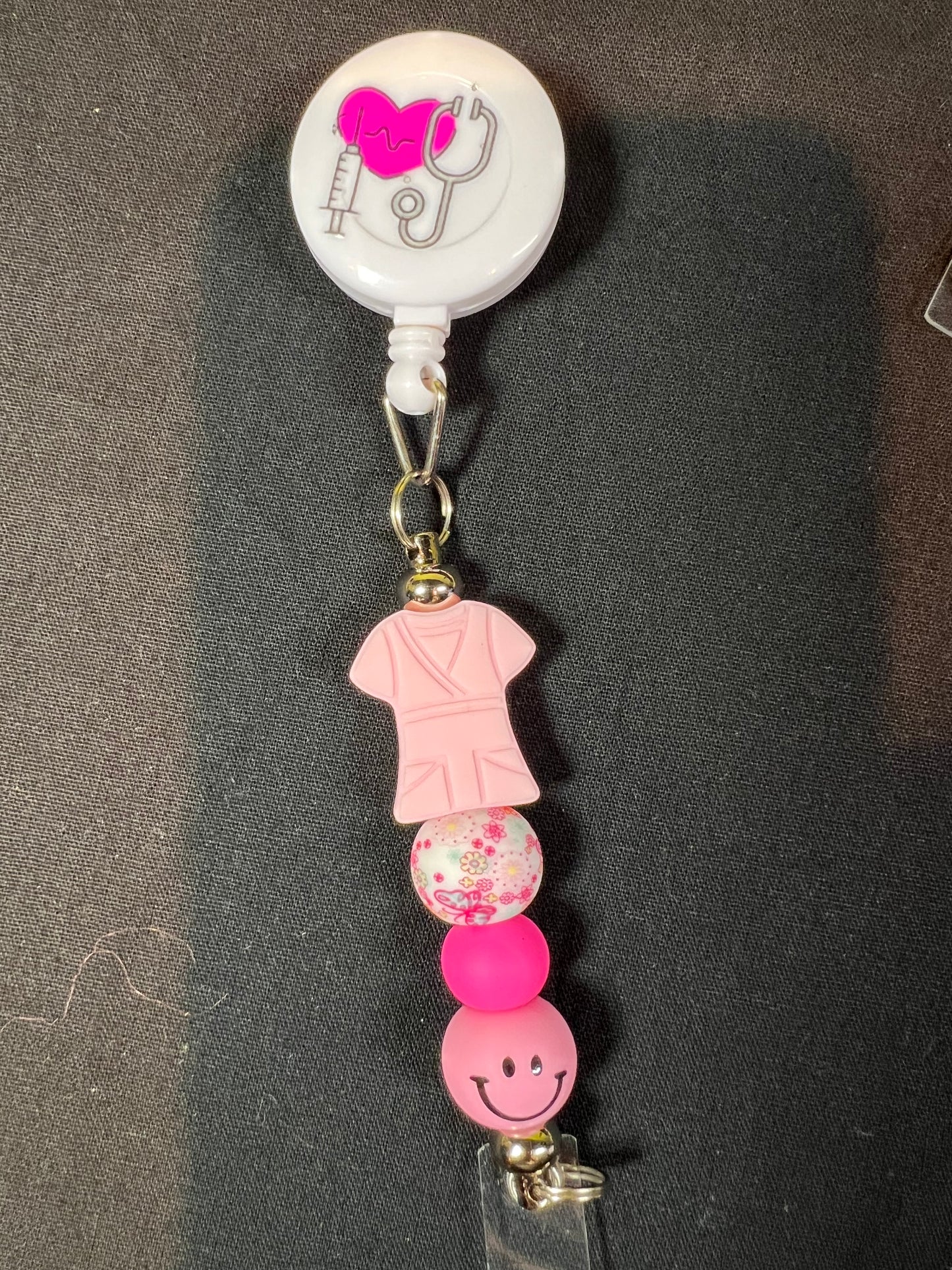 Beaded Badge Reel