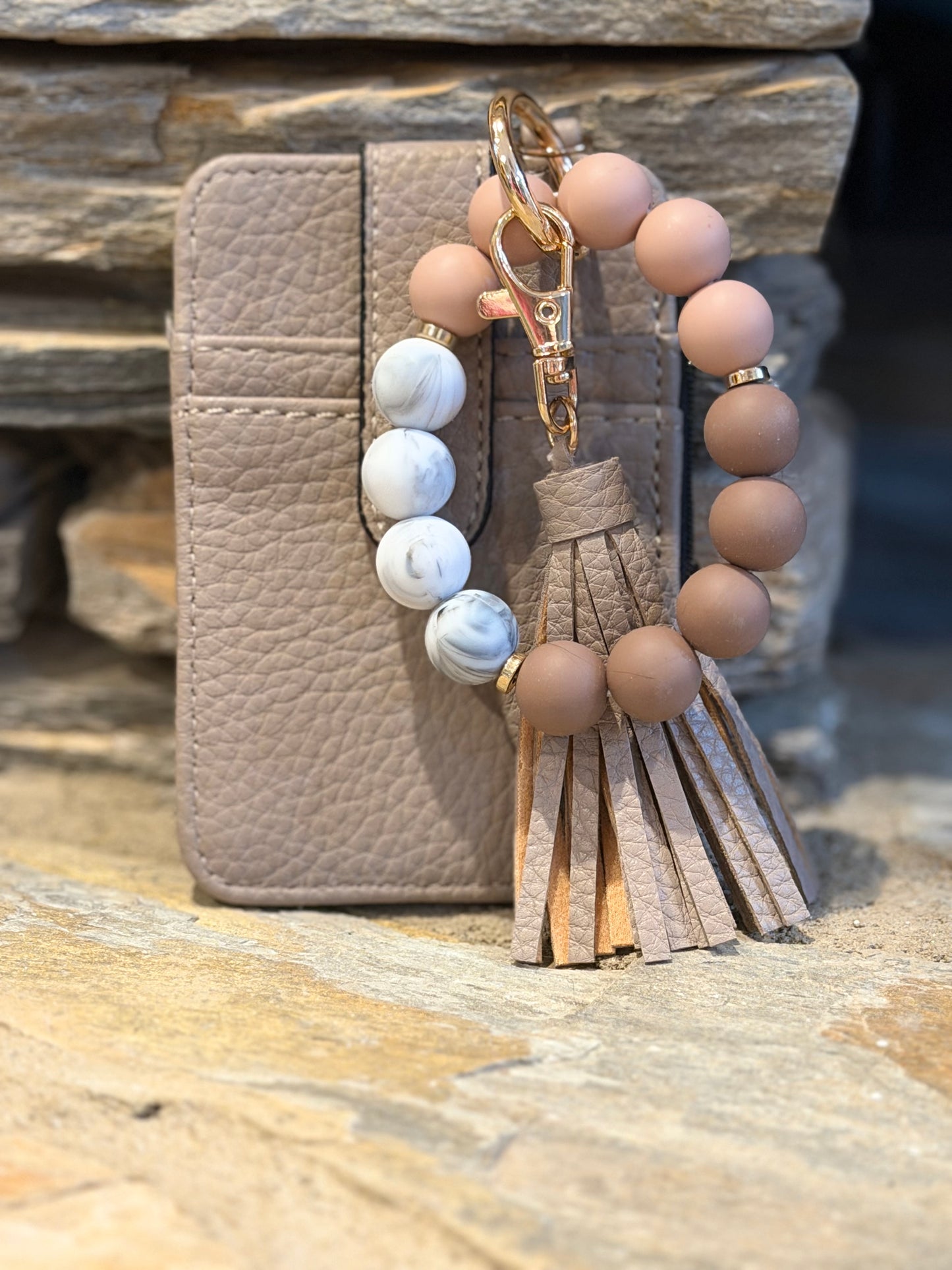 RTP wristlets with beaded wrist strap