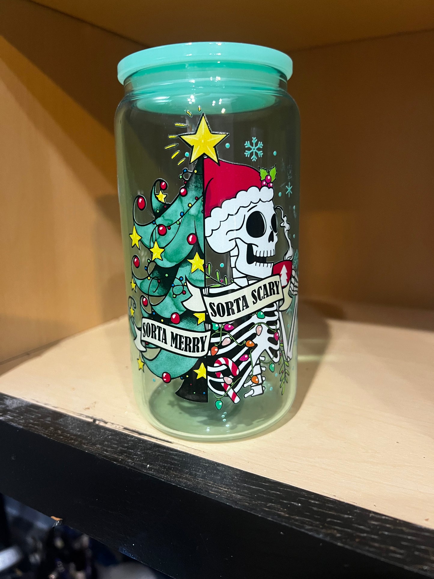 16oz RTS jelly beer can glass