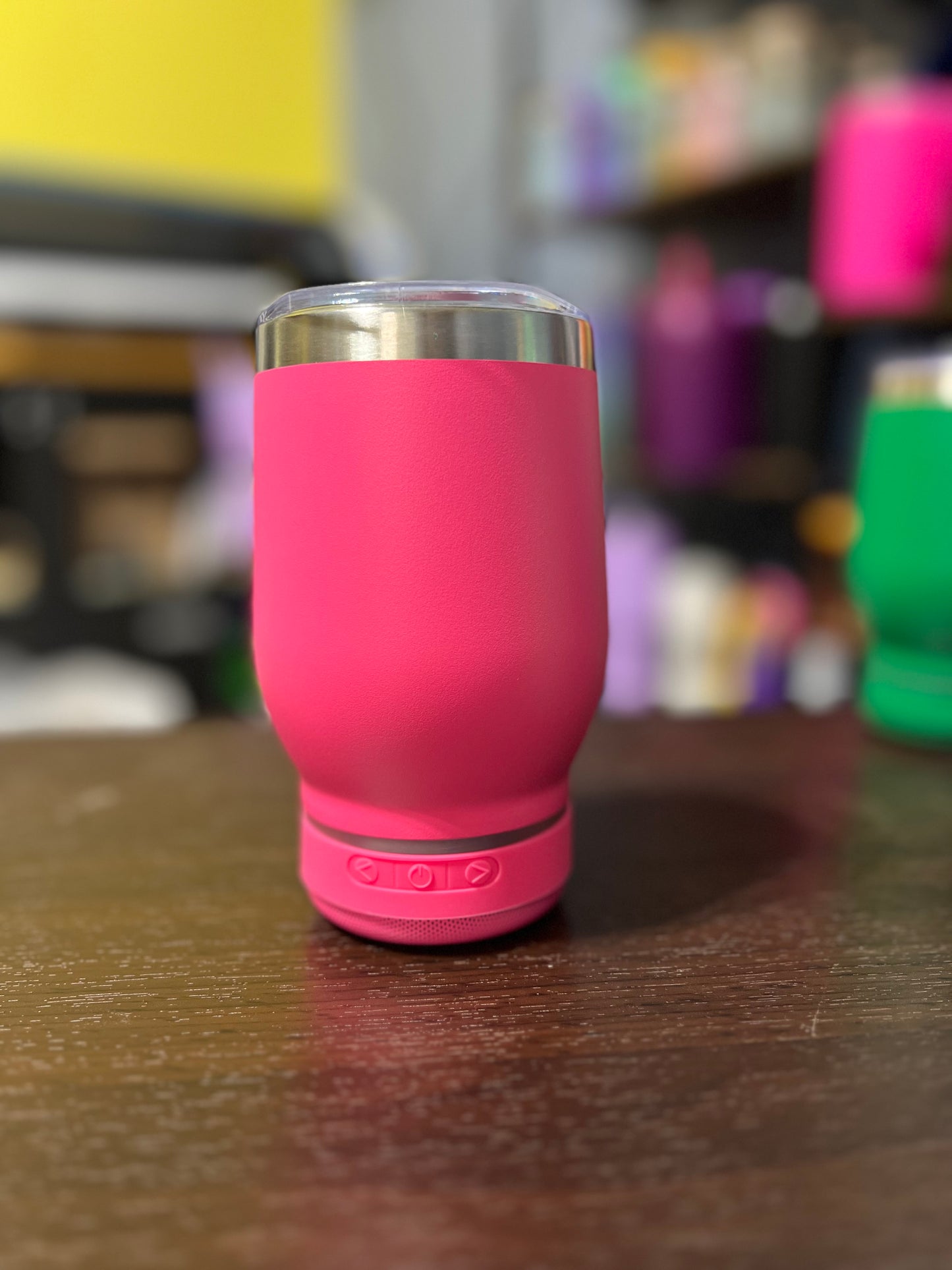 14oz Bluetooth speaker wine cup