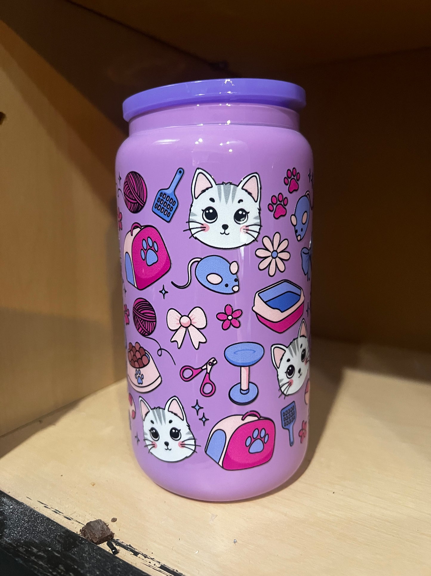 16oz RTS jelly beer can glass