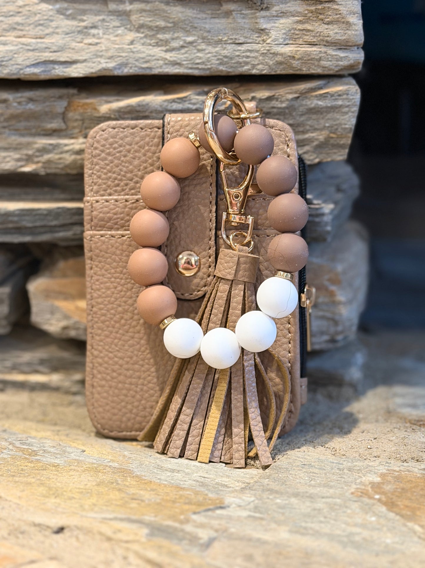 RTP wristlets with beaded wrist strap