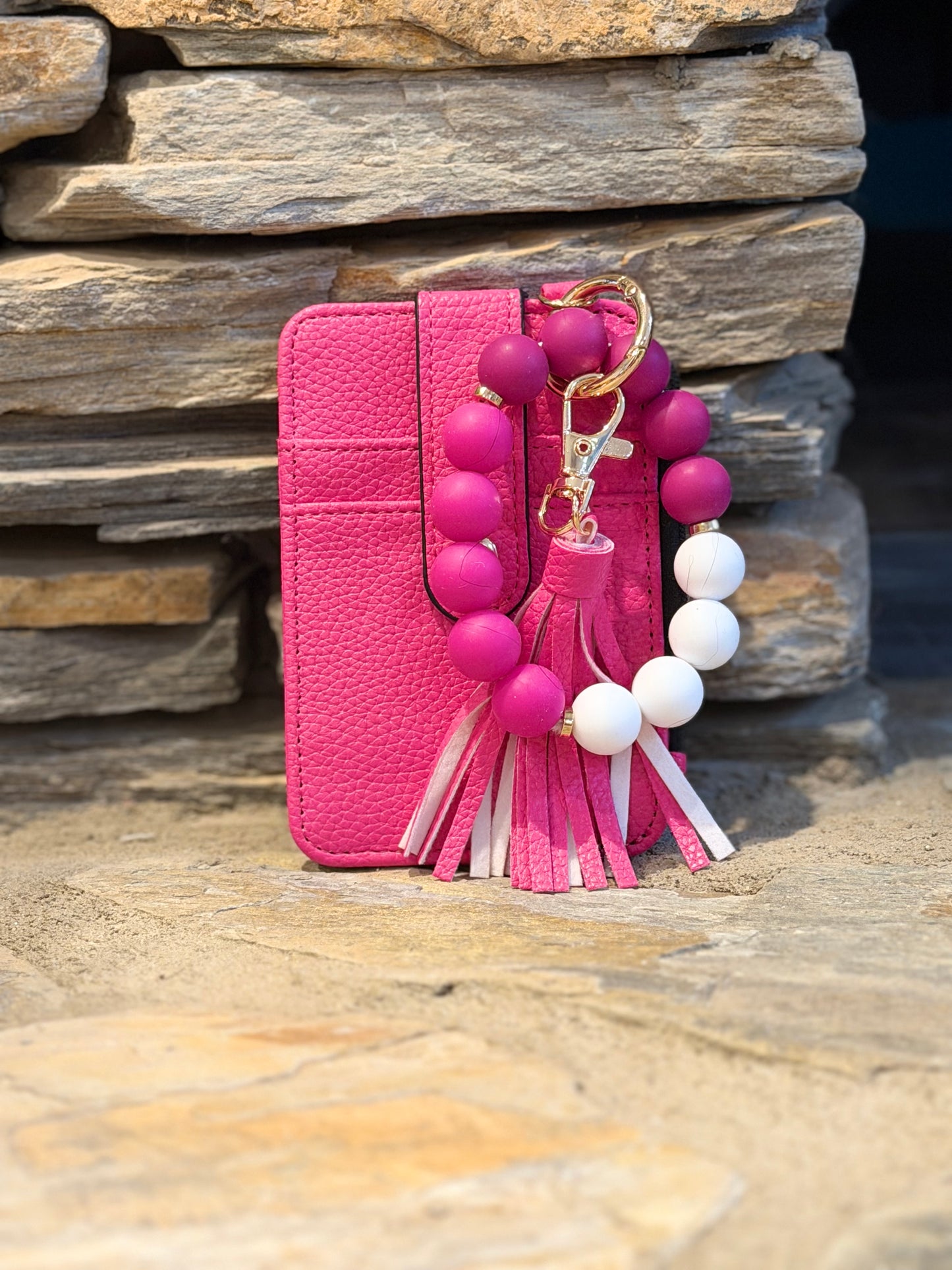 RTP wristlets with beaded wrist strap