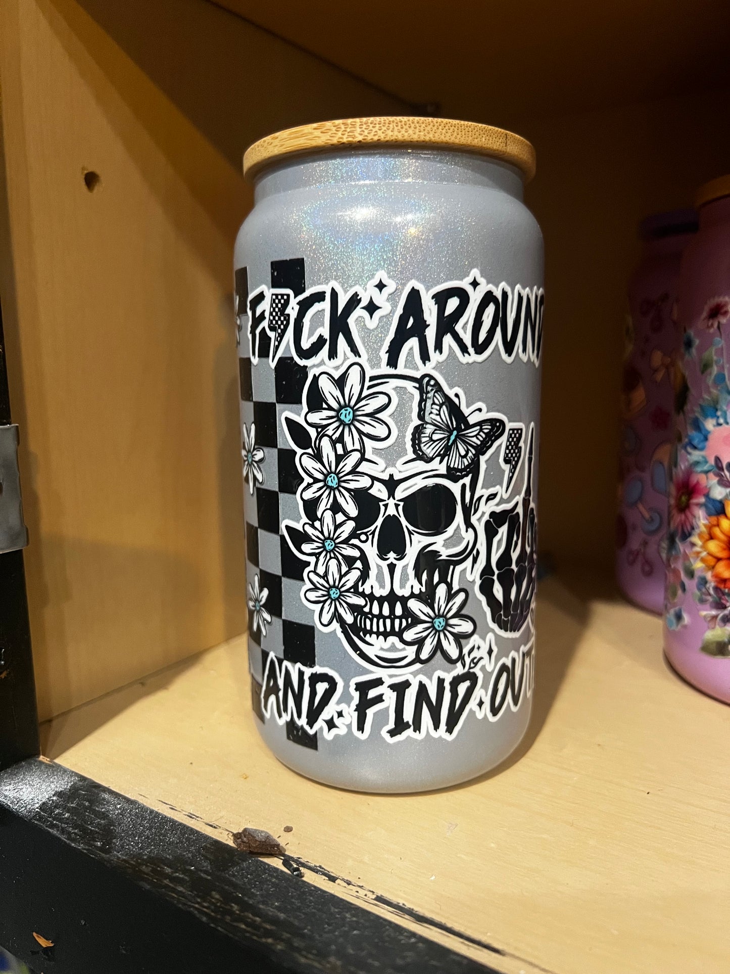 16oz RTS jelly beer can glass