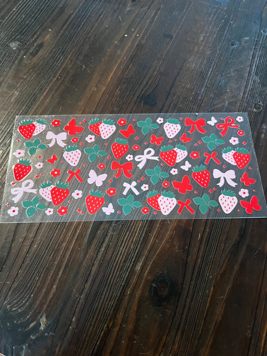Strawberries and bows wrap