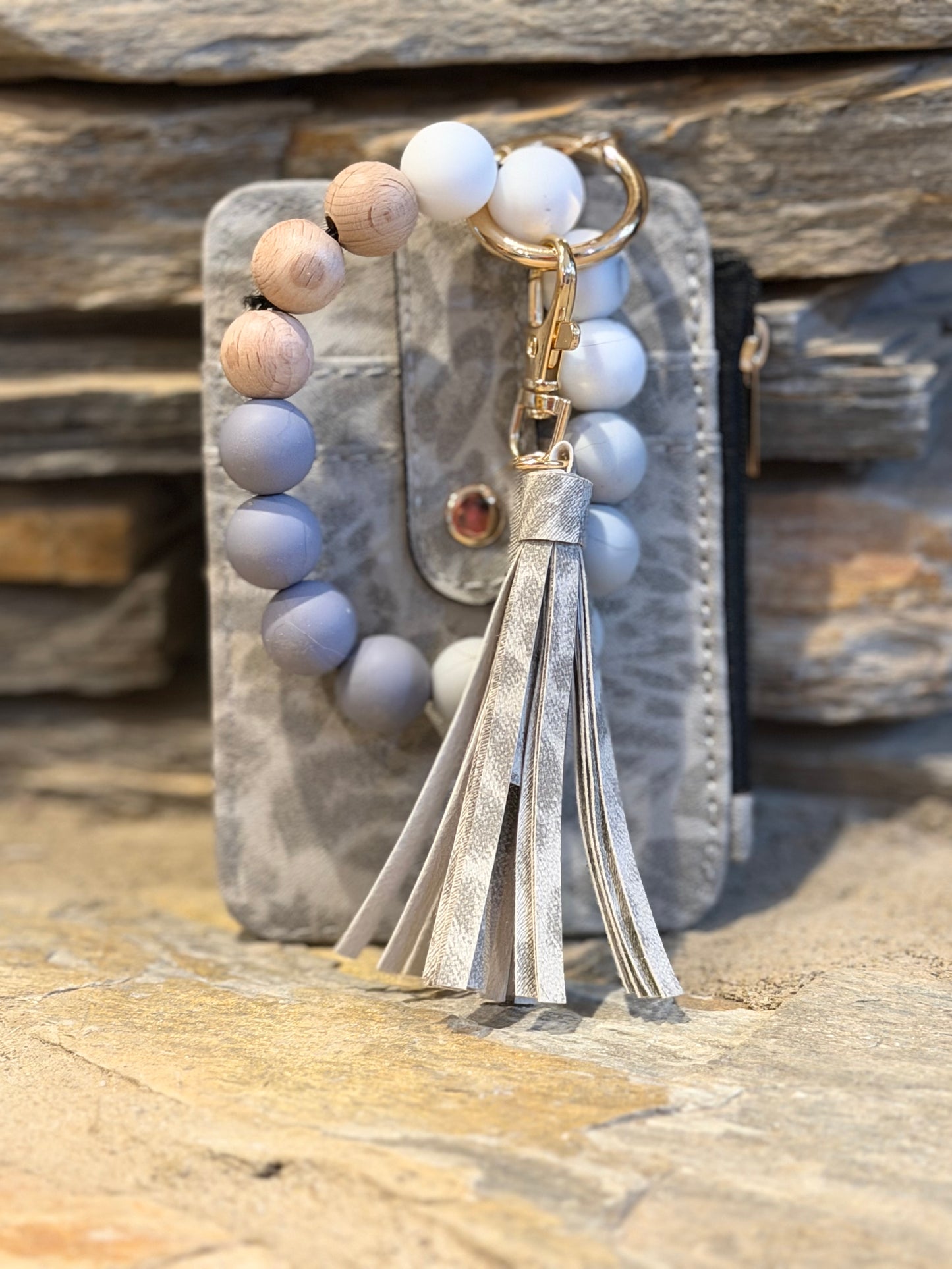 RTP wristlets with beaded wrist strap