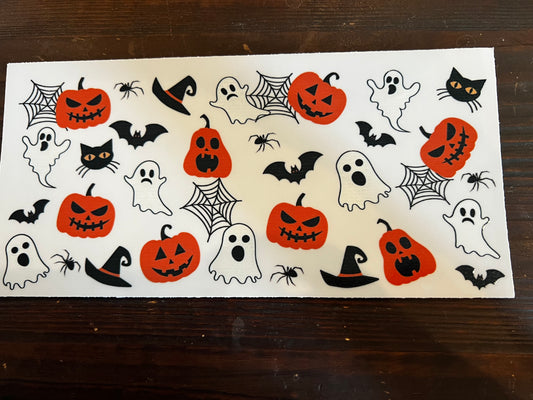 Pumpkins, ghosts, bats wrap