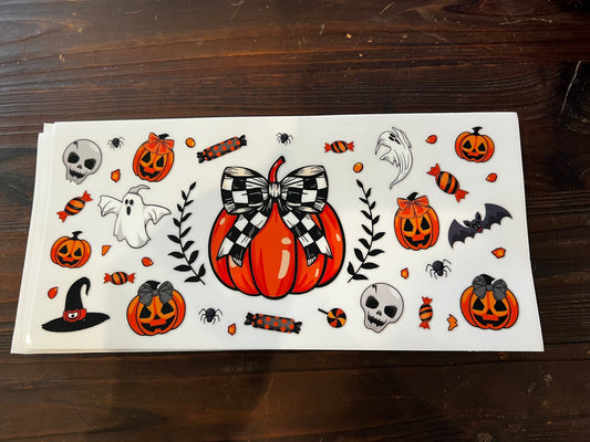 Cute pumpkin with bow