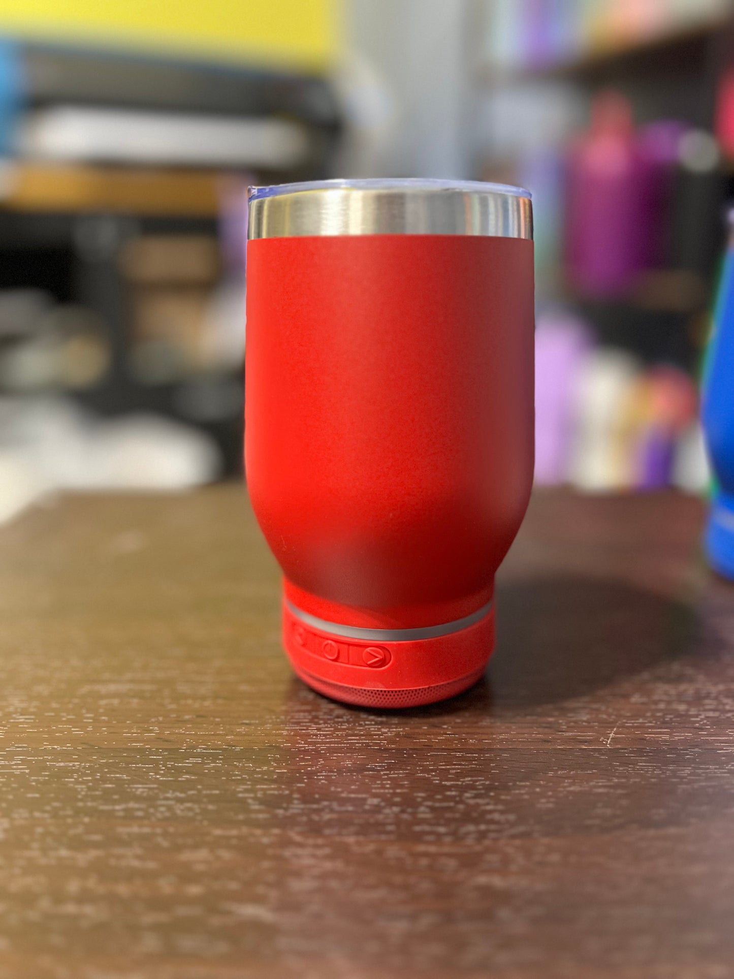 14oz Bluetooth speaker wine cup