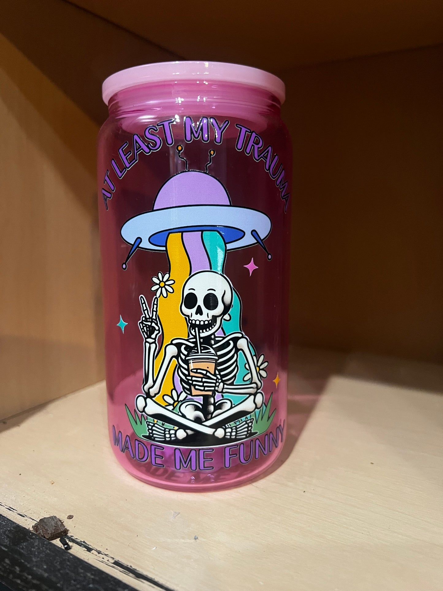 16oz RTS jelly beer can glass