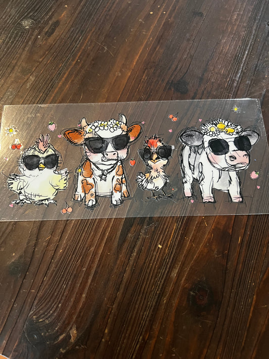 Cool farm animals wrap