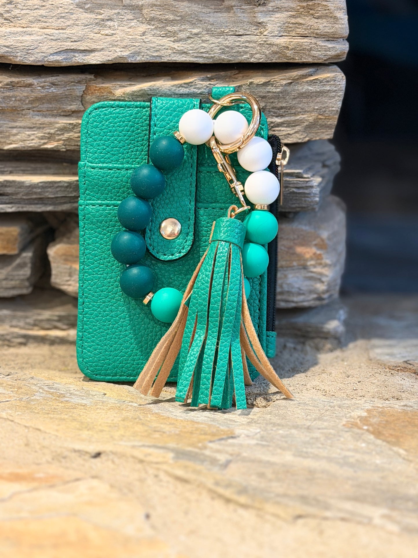 RTP wristlets with beaded wrist strap