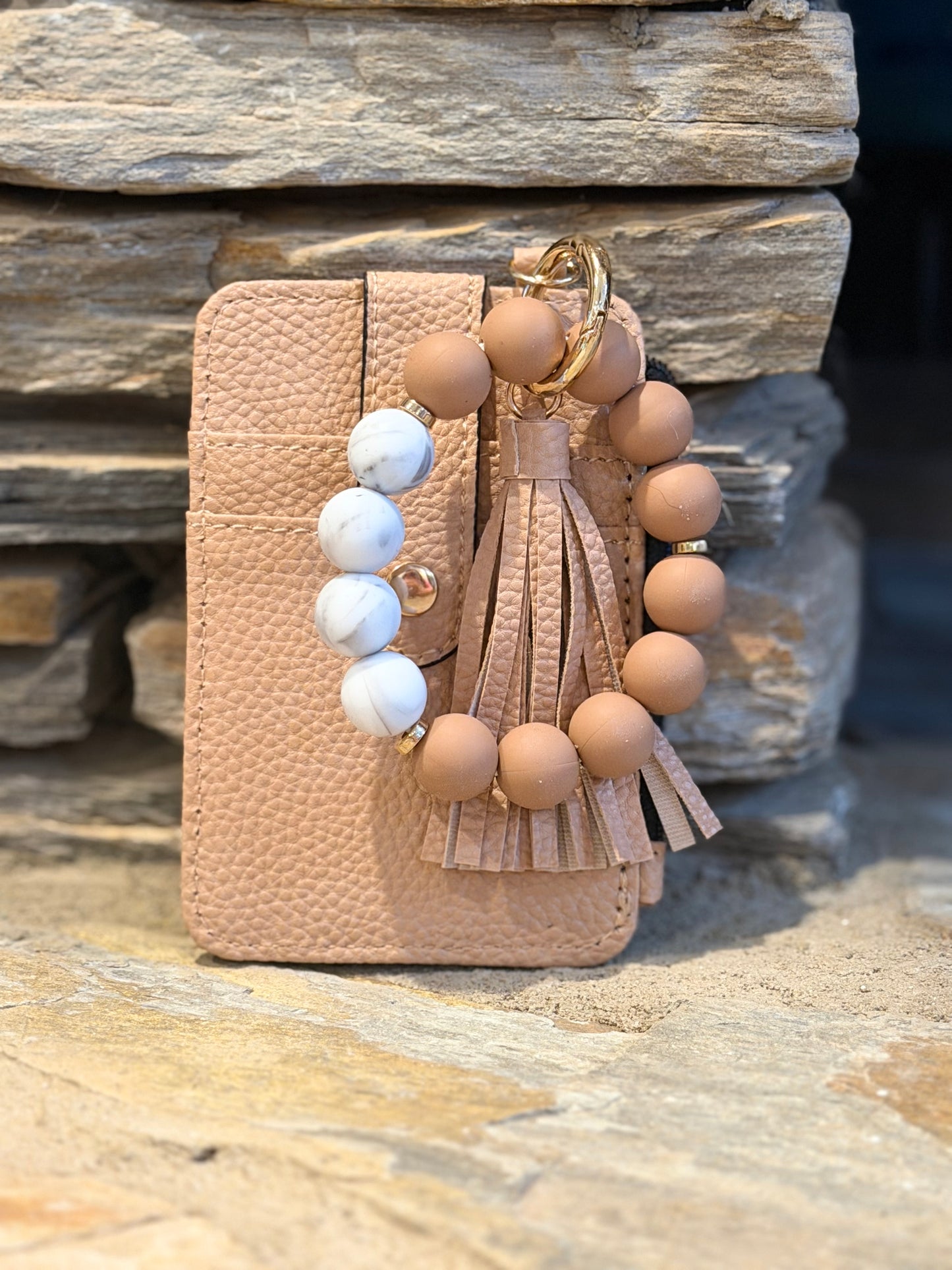 RTP wristlets with beaded wrist strap