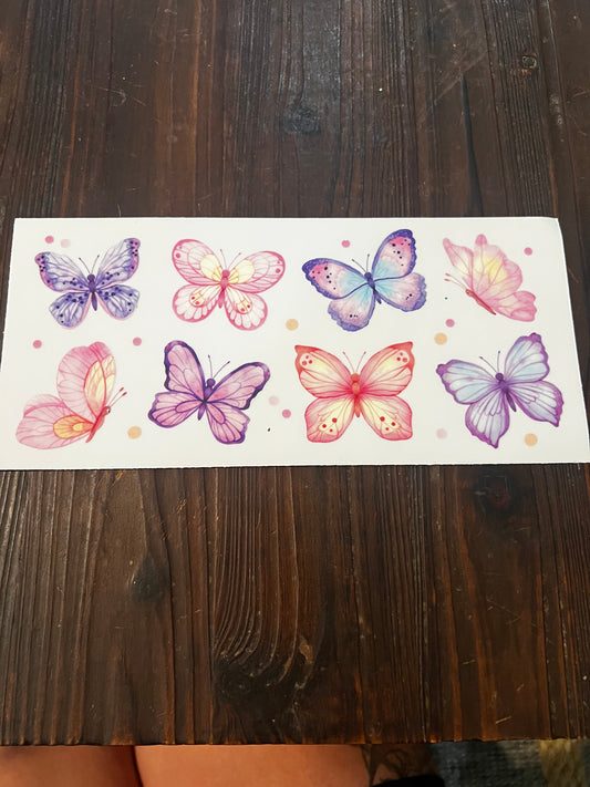 Pastel butterflies wrap