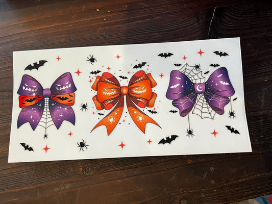 Large Halloween bows wrap