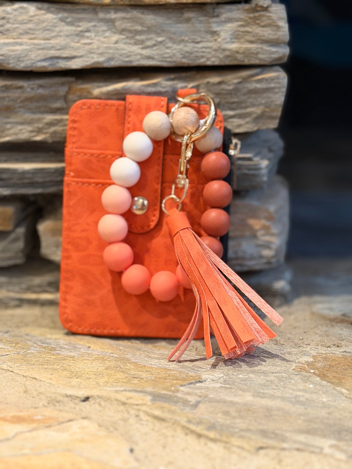 RTP wristlets with beaded wrist strap