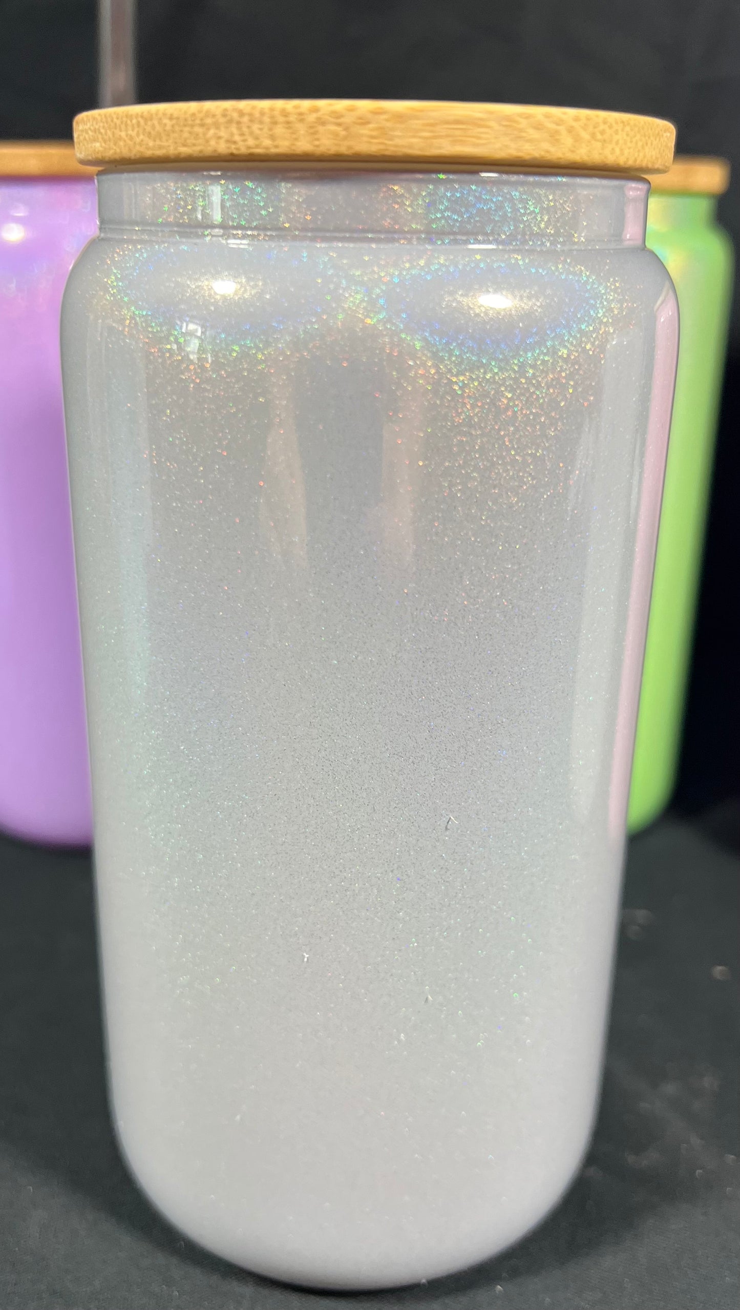 16 oz Shimmer Glass Can