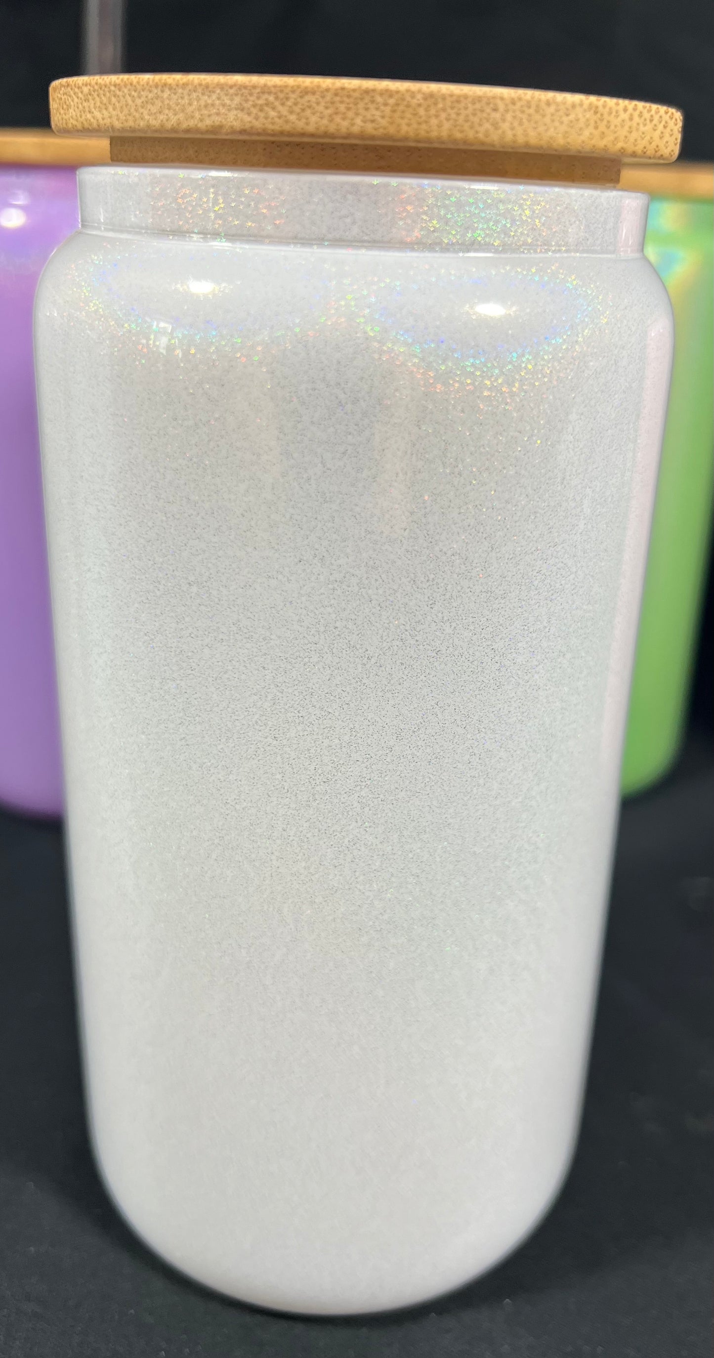 16 oz Shimmer Glass Can