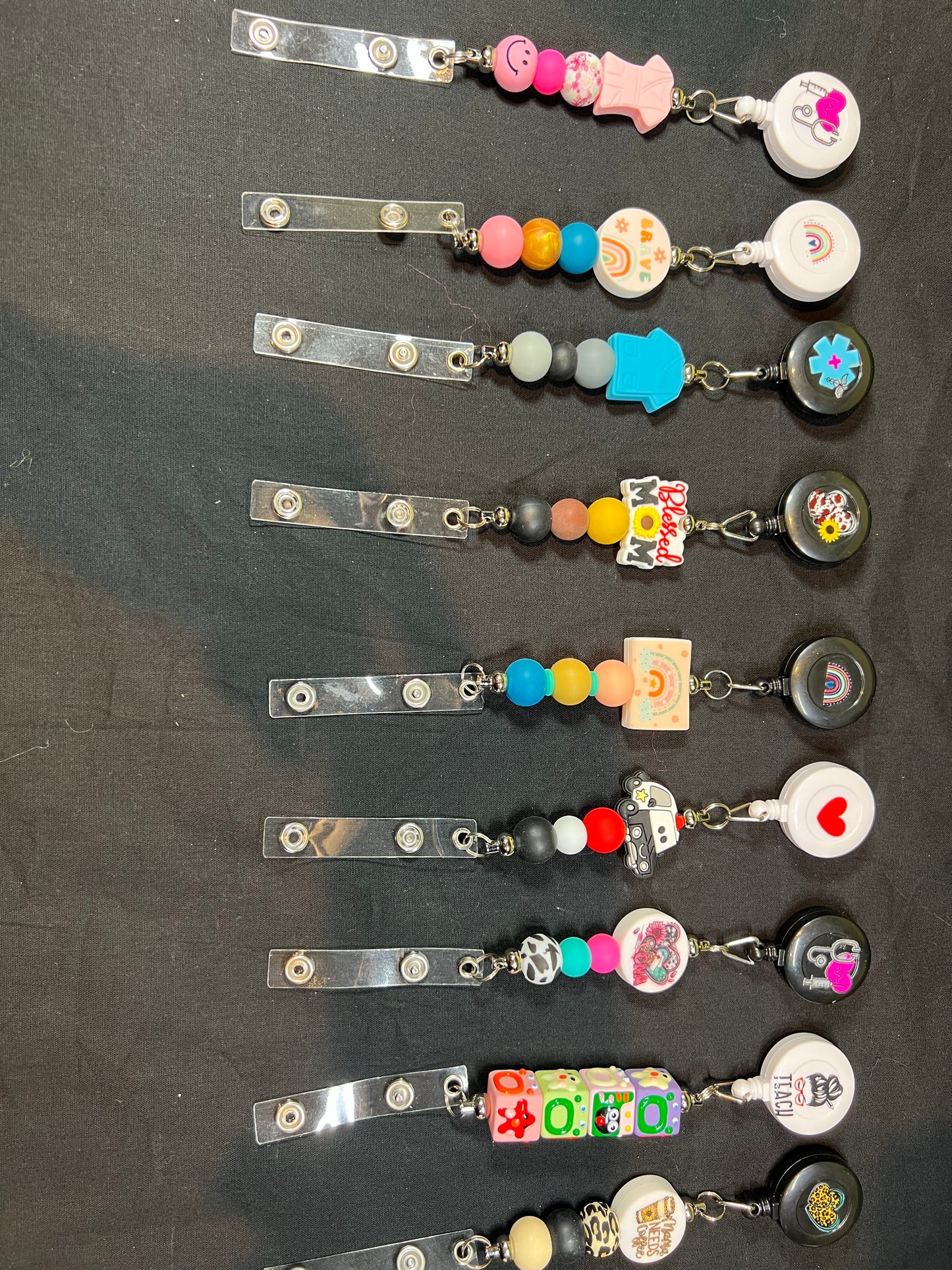 Beaded Badge Reel