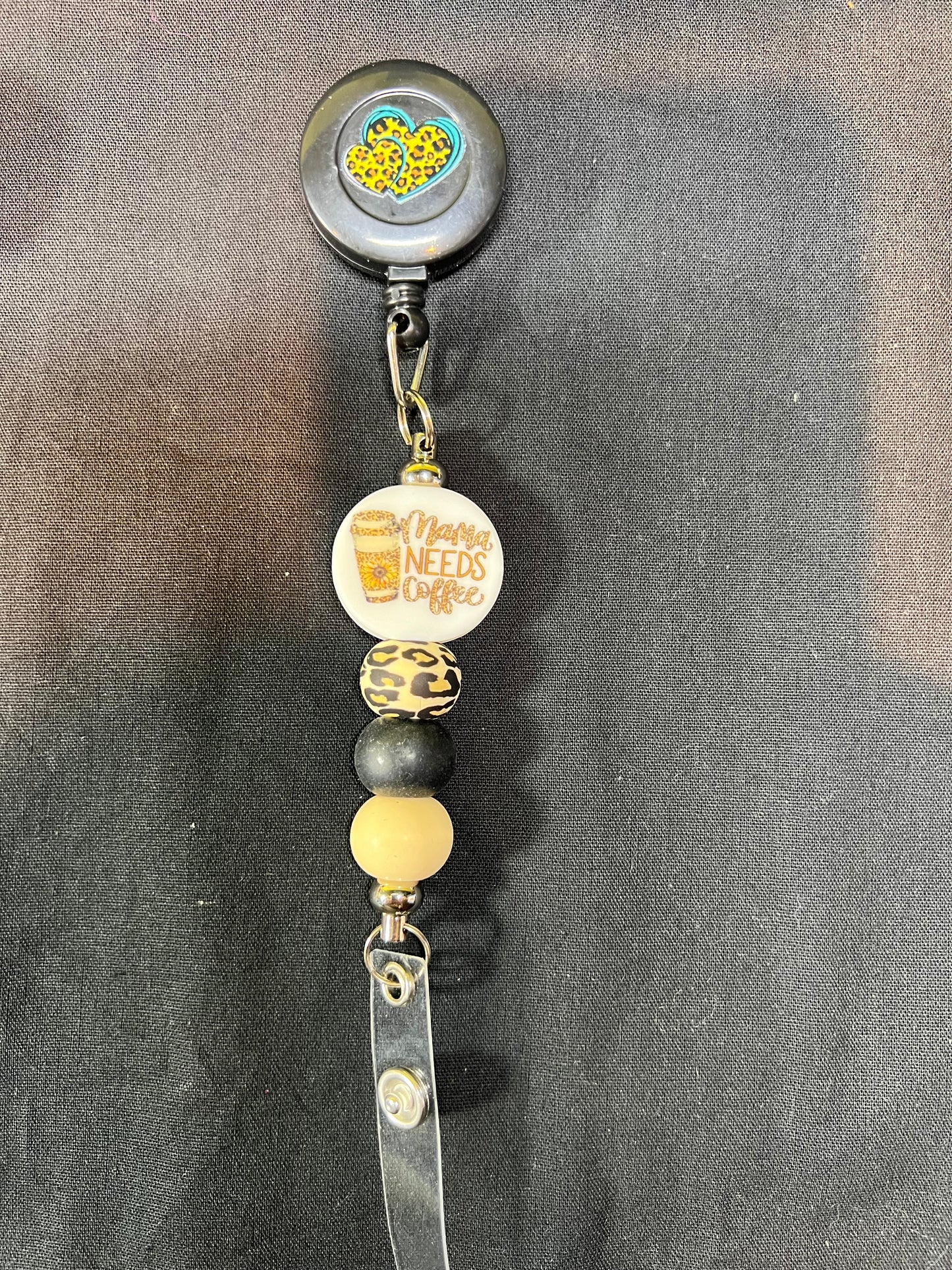 Beaded Badge Reel