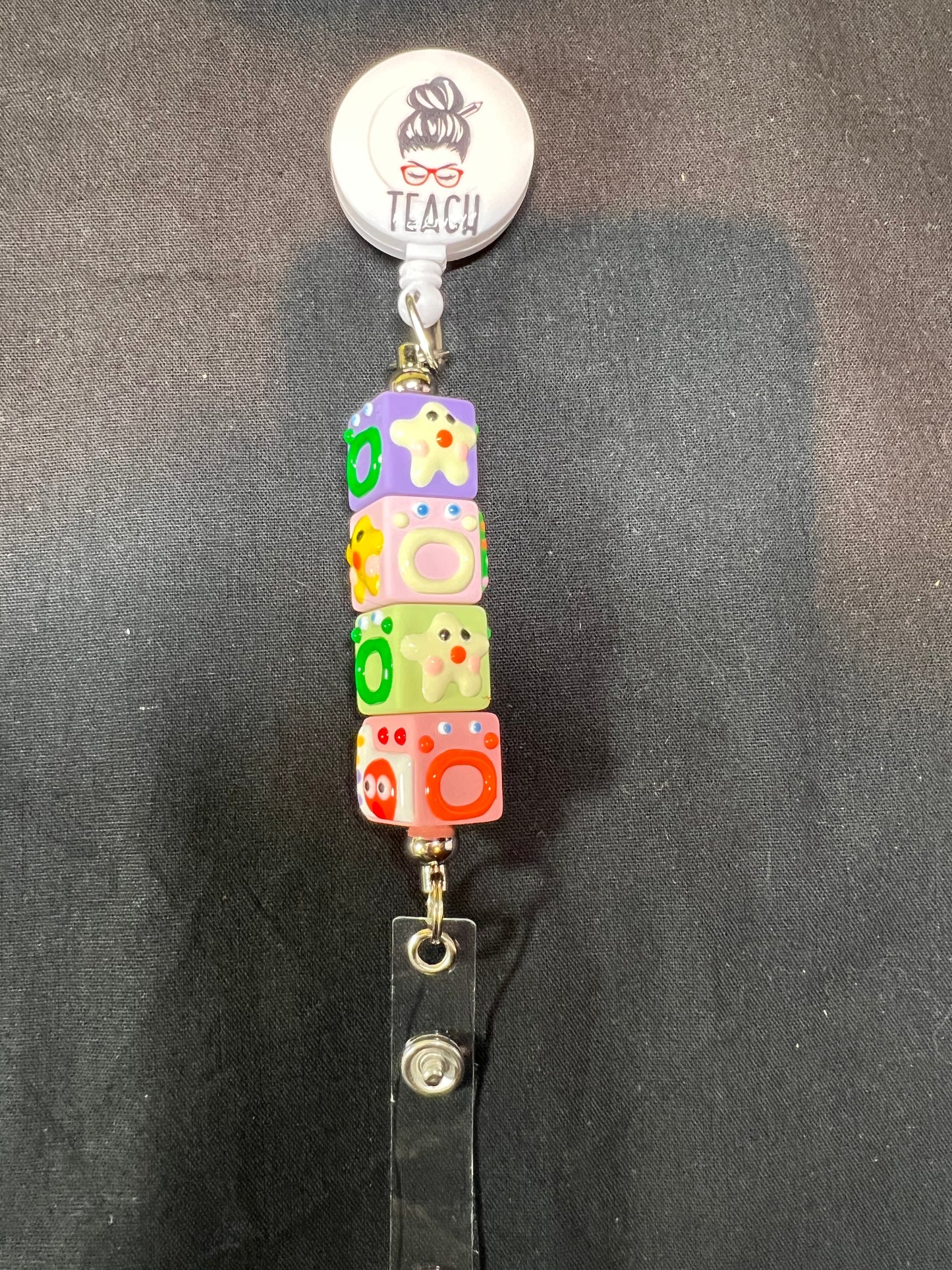 Beaded Badge Reel