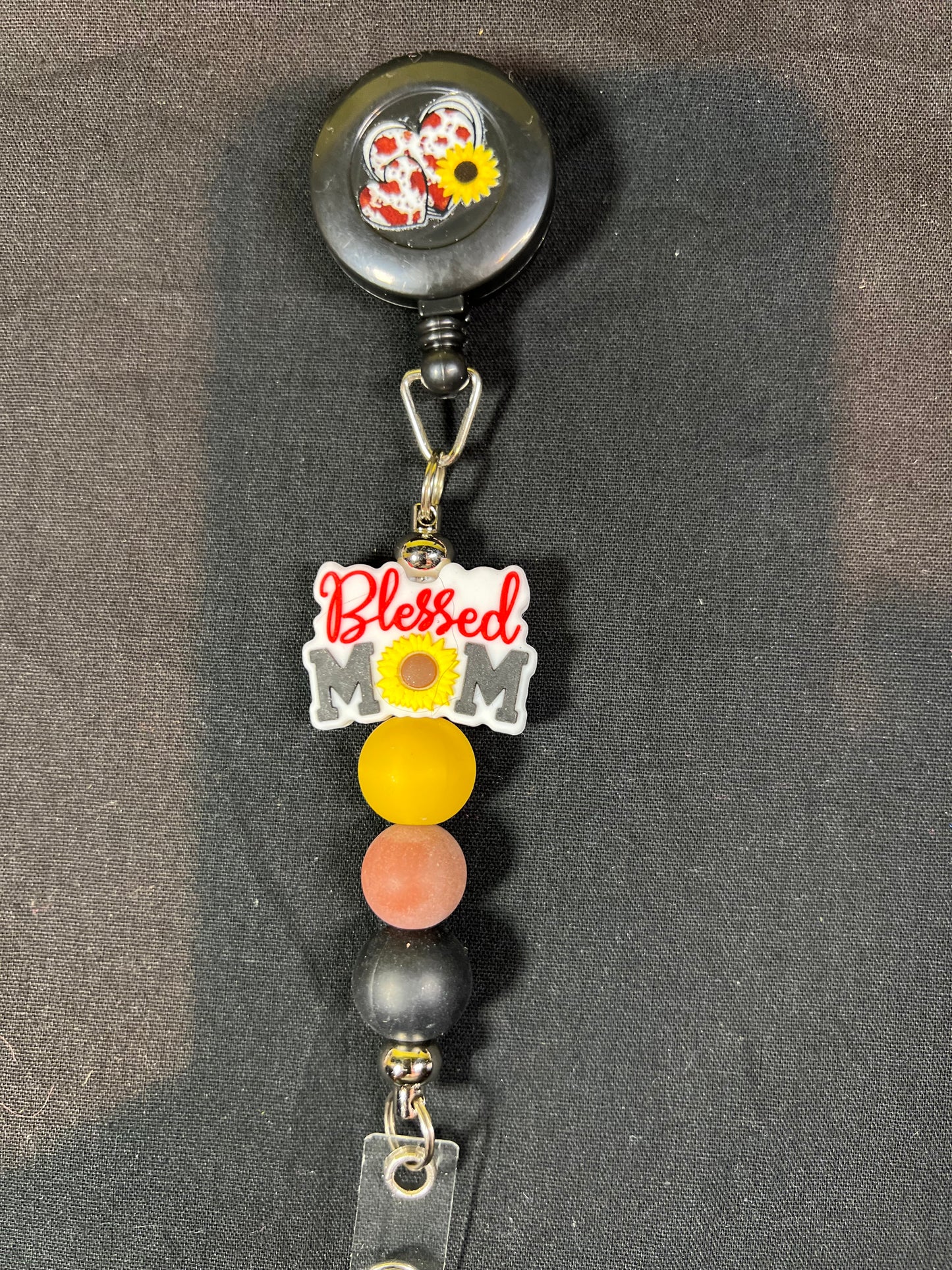 Beaded Badge Reel